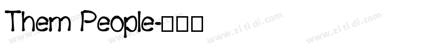 Them People字体转换